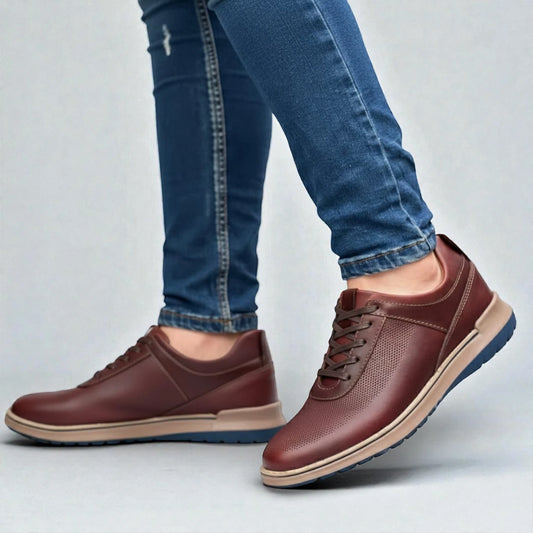 Zapato ferrato - 100% cuero enserado