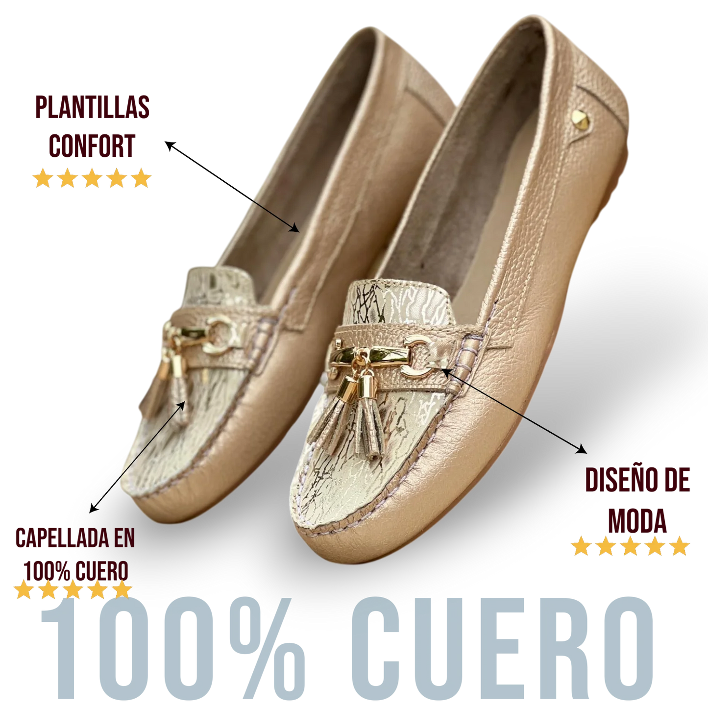 Mocasin Divina Leather