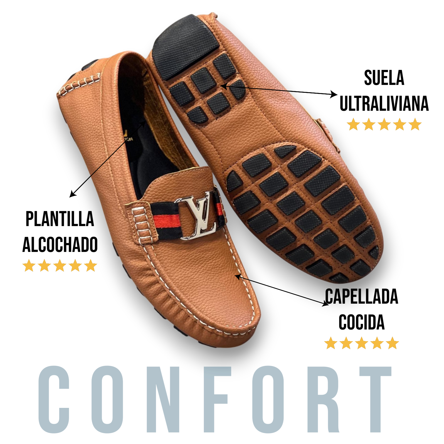 Mocasin laurent luxe para hombre