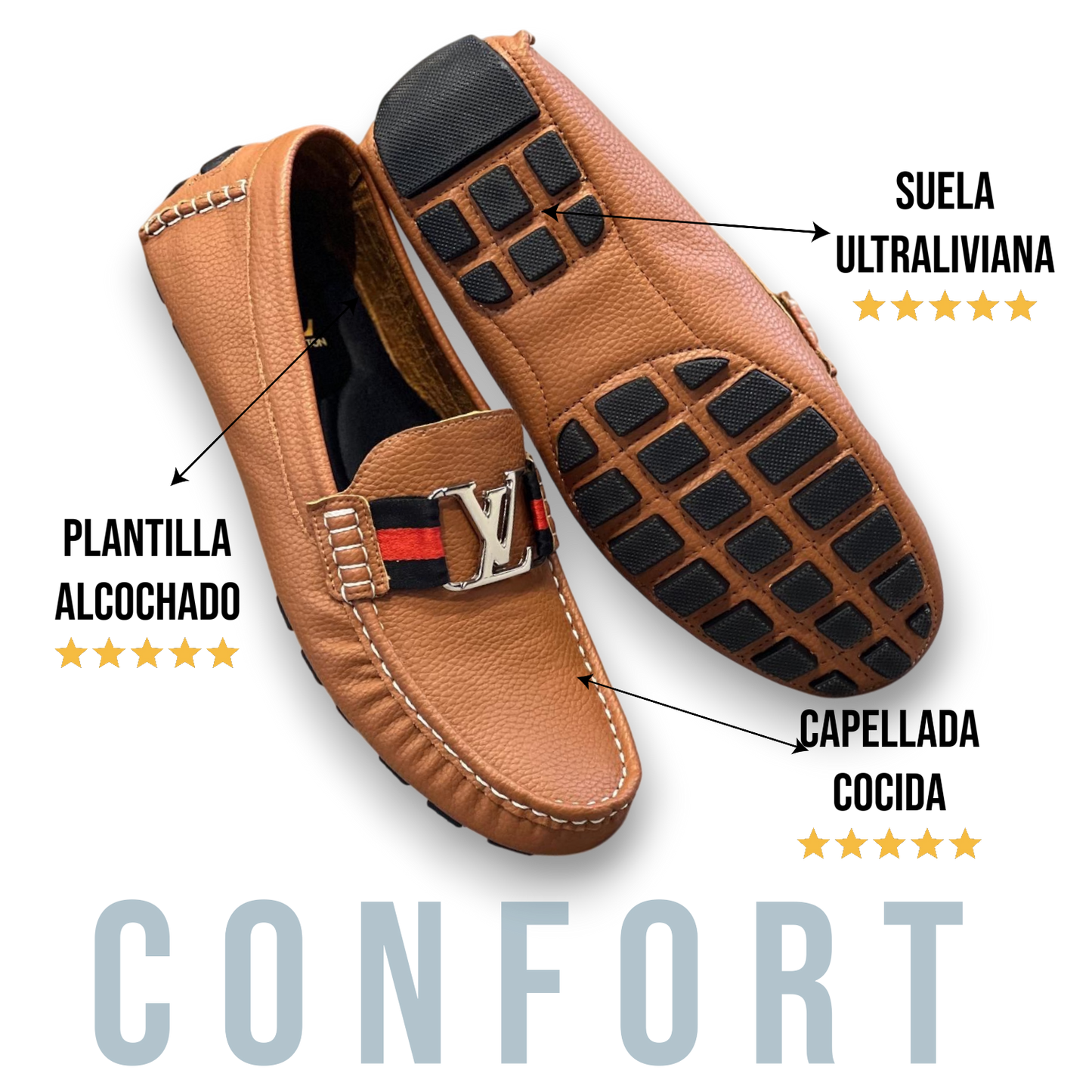 Mocasin laurent luxe para hombre