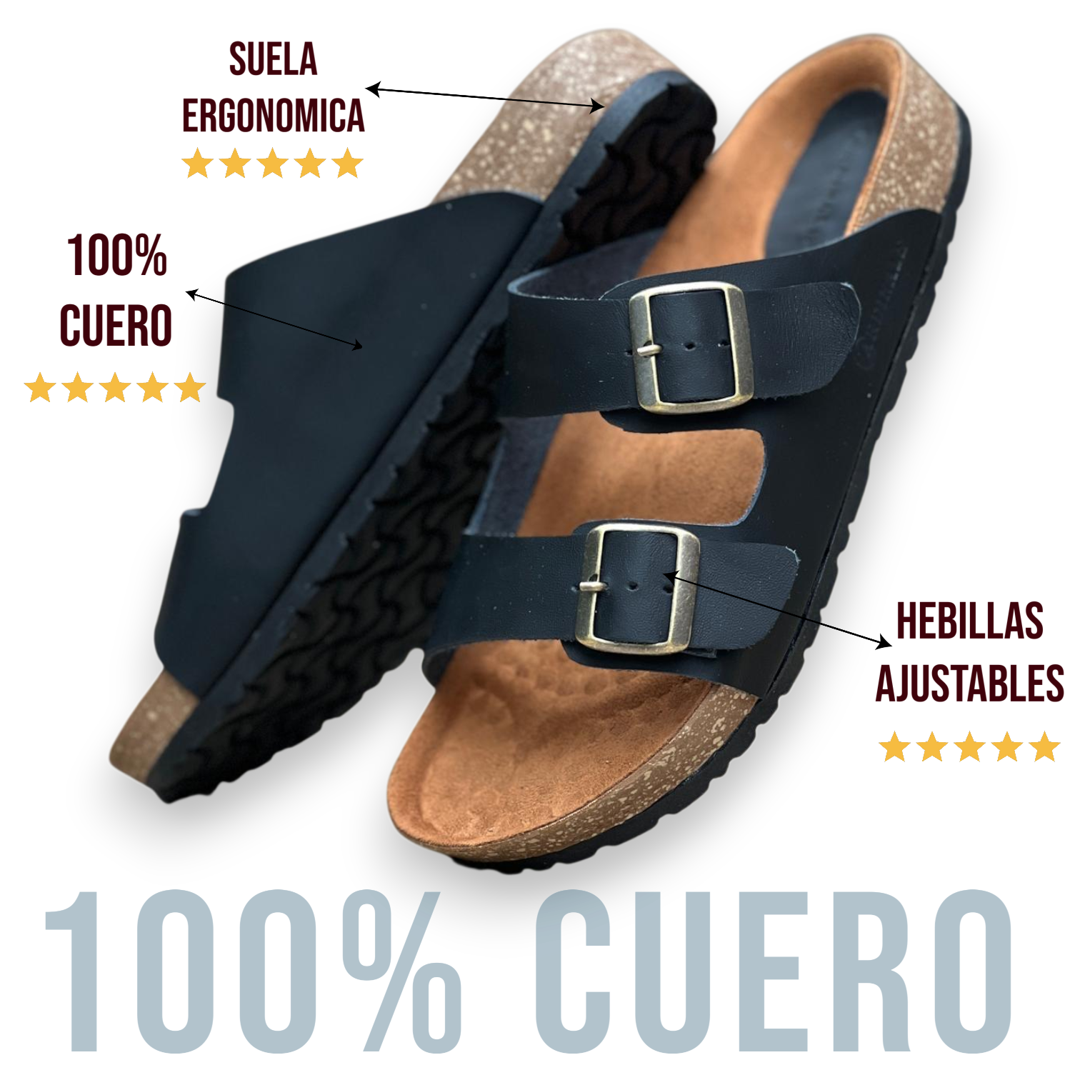 Sandalia TERRANOVA - 100% CUERO