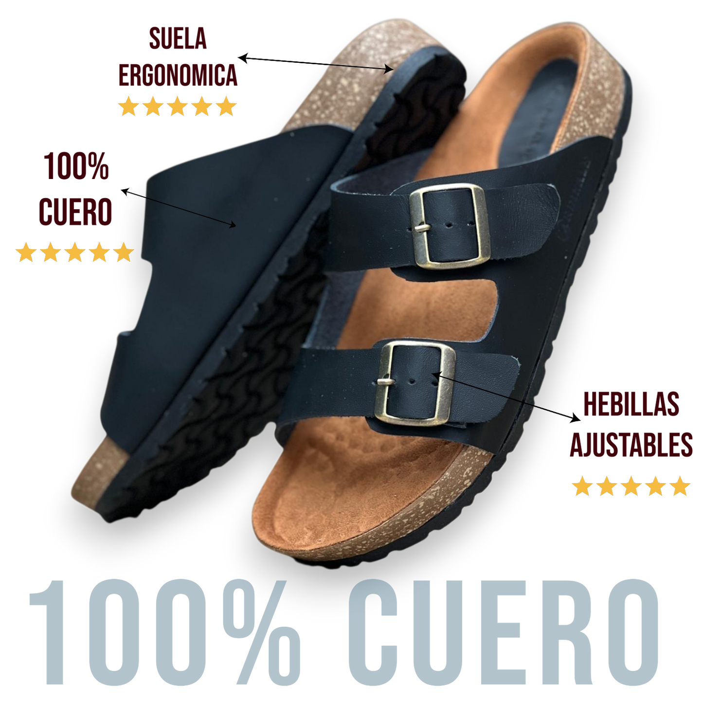 Sandalia TERRANOVA - 100% CUERO