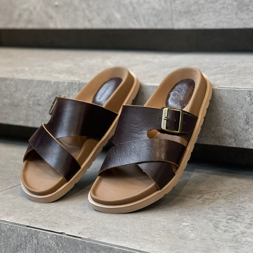 Sandalia roma para caballero  (100% cuero)