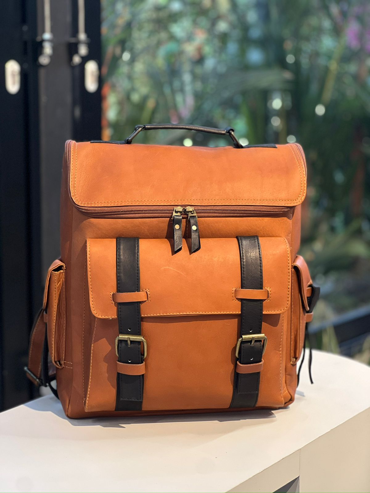 Morral para caballero - 100% cuero