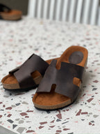 Sandalia H para caballero (100% cuero)