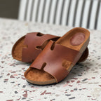 Sandalia H para caballero (100% cuero)