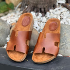 Sandalia H para caballero (100% cuero)