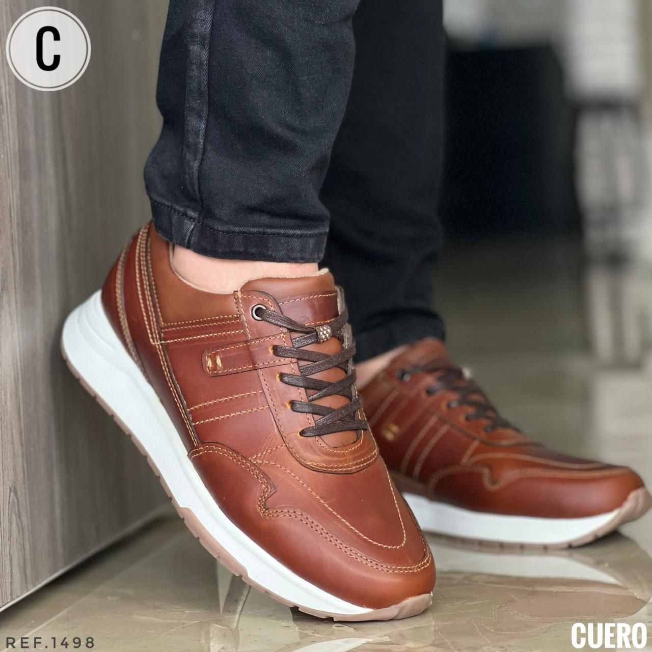 Zapato Ferramo- 100% cuero