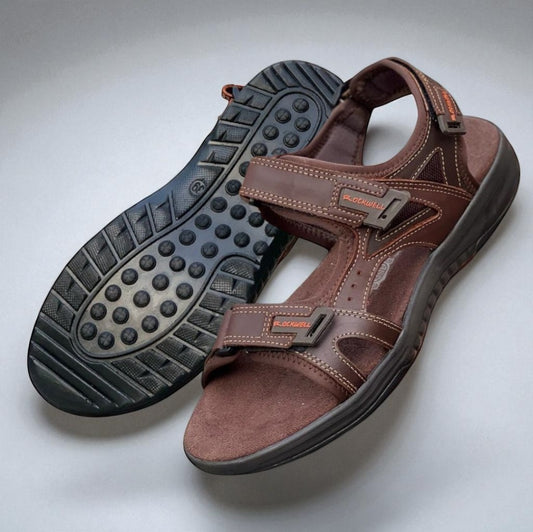 SANDALIAS HERCULES CUERO - CAFE